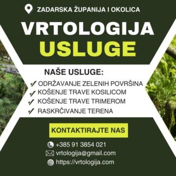 ODRŽAVANJE OKUĆNICA I ZELENIH POVRŠINA - ZADARSKA ŽUPANIJA