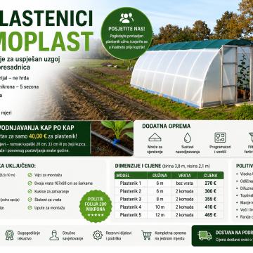 Plastenik 6 met  od 270 EUR