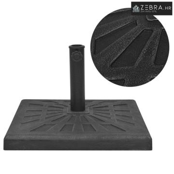 Stalak za Suncobran od Smole Pravokutni Crni 12 kg - 1 12 kg