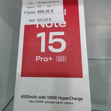 Redmi Note 15 Pro+ 12/512, novo