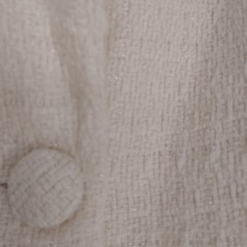 Bijeli svjetlucavi kratki sakoić