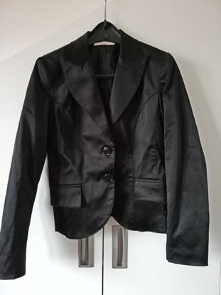 Crni ženski sjajni sako broj M - L - TWISTER - made in Italy