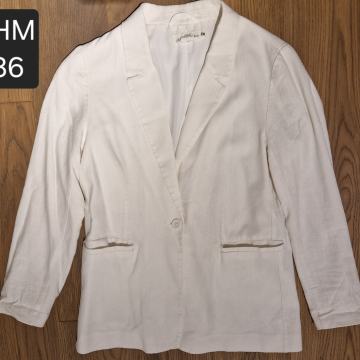 HM bijeli laneni sako blejzer