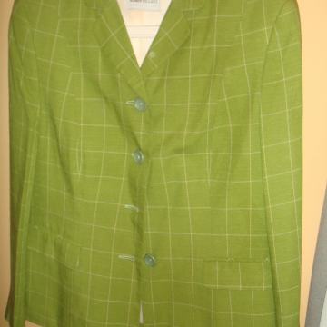 NOVI KARIRANI ŽENSKI SAKO BLEJZER L 40 ROBERTO LUCI ZELENI