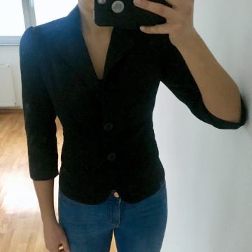 NOVO! KLASIČAN CRNI ŽENSKI SAKO