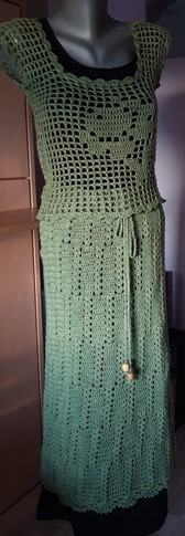 Komplet suknja i top, ručni rad