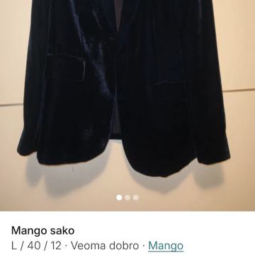 Mango sako od pliša