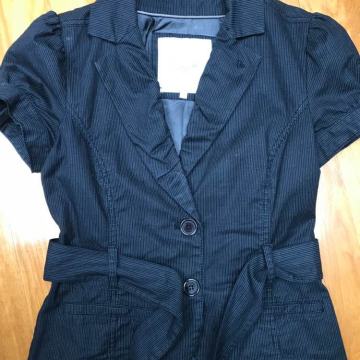 S’Oliver prugasti crni sako