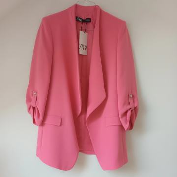 Rozi blejzer ZARA xs 34 novo