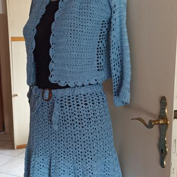 Unikat komplet ručno heklani