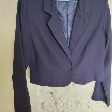 Vintage kratki sako boje lavande 44