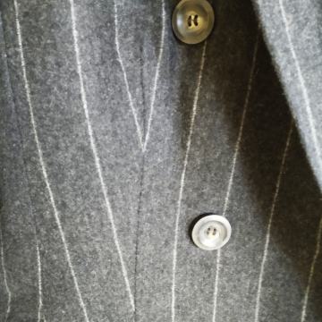 Vintage vuneni prugasti sako