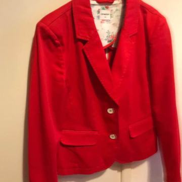 Zenski crveni pamucni sako Corazon velicina 38
