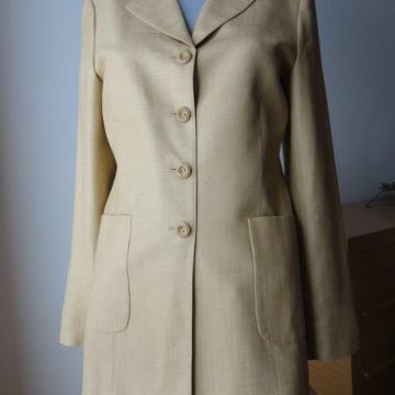 Ženski sako Gina Bacconi; bež- nježno žute boje