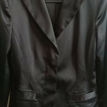 Ženski sako Zero, vel. 36, crni saten