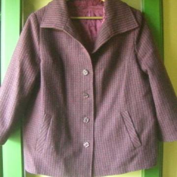 ŽENSKI TOPLI VUNENI SAKO 46 - 48 XL