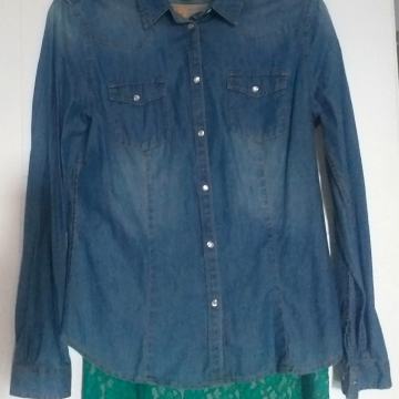 BENETON! TOP PRILIKA! FINA UGODNA NOVA PAMUČNA ŽENSKa BLUZICA JEANS