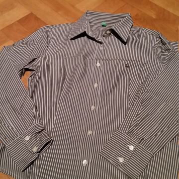 Benetton košulja sivo-bijela, veličina L