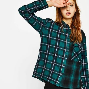 Bershka karirana zelena košulja vl.S /TOTALNA ČISTKA