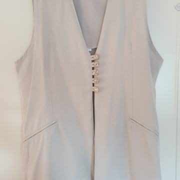 Bež/bijela kava prsluk, vel. 42