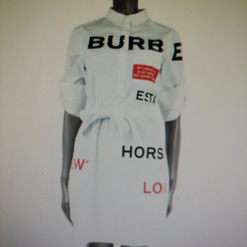 Bijela košulja s remenom Burberry