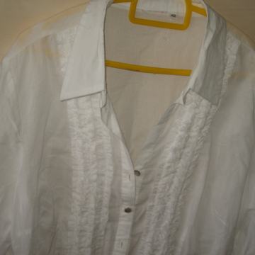 BIJELA PAMUČNA KOŠULJA  - BLUZA VEL. 42