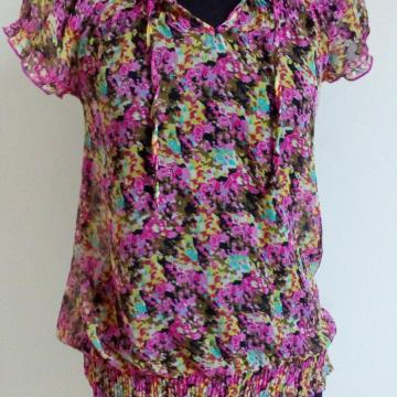 Bluza košulja cvjetni print 36