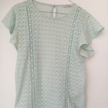 Bluza čipka tirkizna Orsay 36