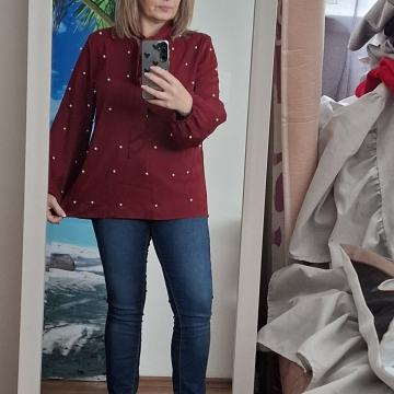 bluza na masnu bordo 40/42