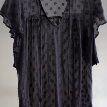 Crna bluza na točke Mango veličina S