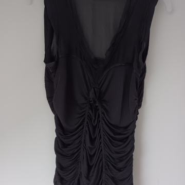 Crna bluza top svila Cacharel svila 36