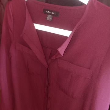 NOVA DUŽA TUNIKA 34 36 XS S KOŠULJA HALJINA BORDO DUGI KRATKI RUKAV