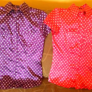 DVIJE KOŠULJICE SA TOČKICAMA - OBJE 70 KN, AMISU