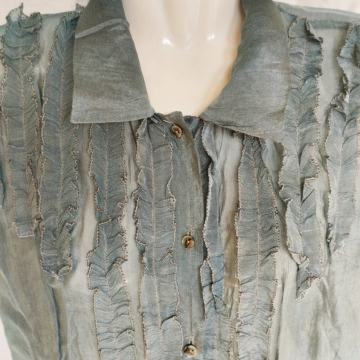 Elegantna bluza boje petroleja broj 42