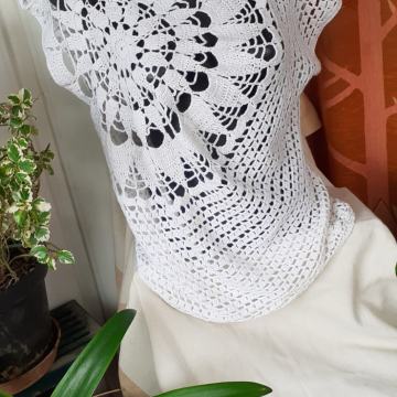 NOVA heklana ljetna bluza-tunika L/42