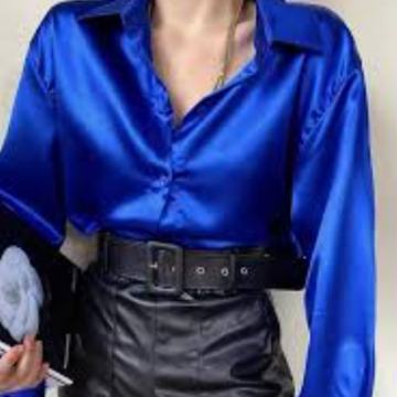 PLAVA BLUZA - KOŠULJA VEL. 38