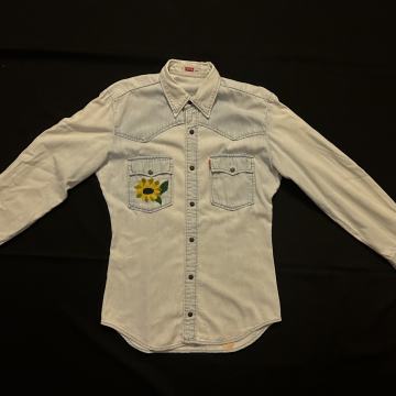 Levi Strauss Longsleeve Denim Jacket Custom Drawing 1/1