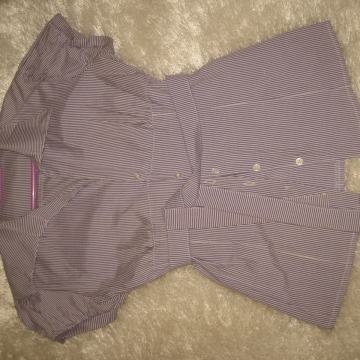 LILA KOŠULJA NA PRUGE VEL. 38  NOVO