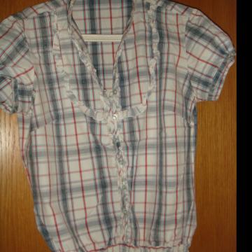 BOHO KARIRANA ŽENSKA KOŠULJA 38 40 M L   KRATKI RUKAV