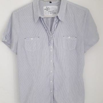 Ljetna košulja na plavo bijele pruge mornarska