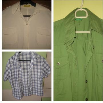 3 KOŠULJE - BLUZE BENETTON vel. 38 = 10 EUR