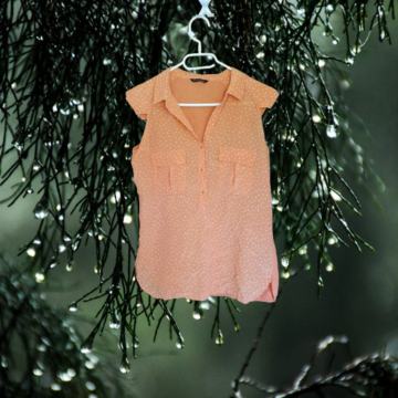 Massimo Dutti polka dot narančasta bluza M