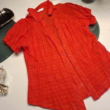 NARANČASTO CRVENA PAMUČNA KOŠULJA VEL M