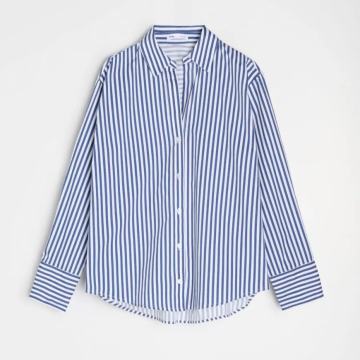 PLAVA KOŠULJA NA PRUGE vel. L - NOVO