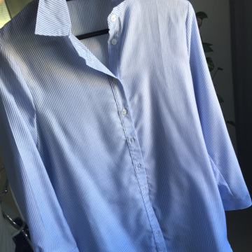 boohoo prugasta košulja bluza dugi rukav s novo