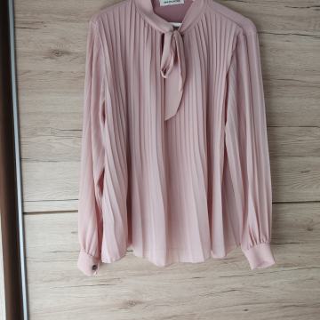 Roza plisirana bluza