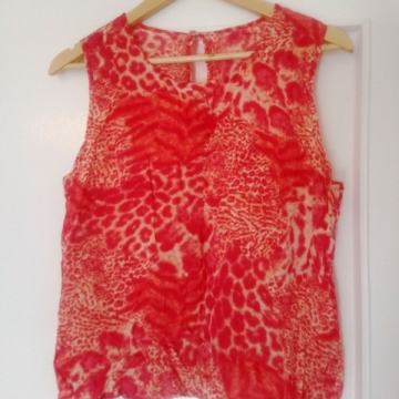 Vintage bluza leopard uzorka