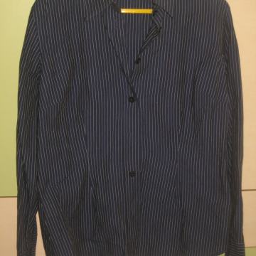 STEFANEL TAMNO PLAVA KOŠULJA NA PRUGE 38