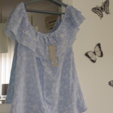 SVIJETLO PLAVA KOŠULJA - BLUZA MAJICA VEL. 40