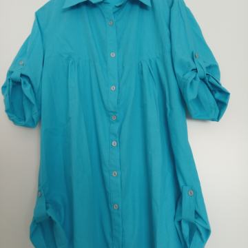 Tirkizna ženska košulja